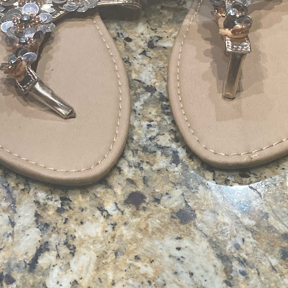 Simply be sequin flower sandals - Picture 14 of 14